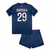 Fotbalové Dres Paris Saint-Germain Bradley Barcola #29 Dětské Domácí 2024-25 Krátký Rukáv (+ trenýrky)